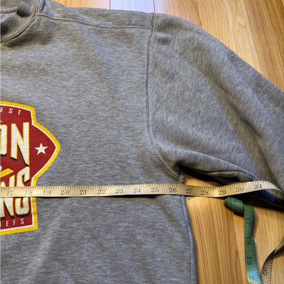 Reebok Gray Kansas City Chiefs Division Champions Men's Sweater - Picture 4 of 5